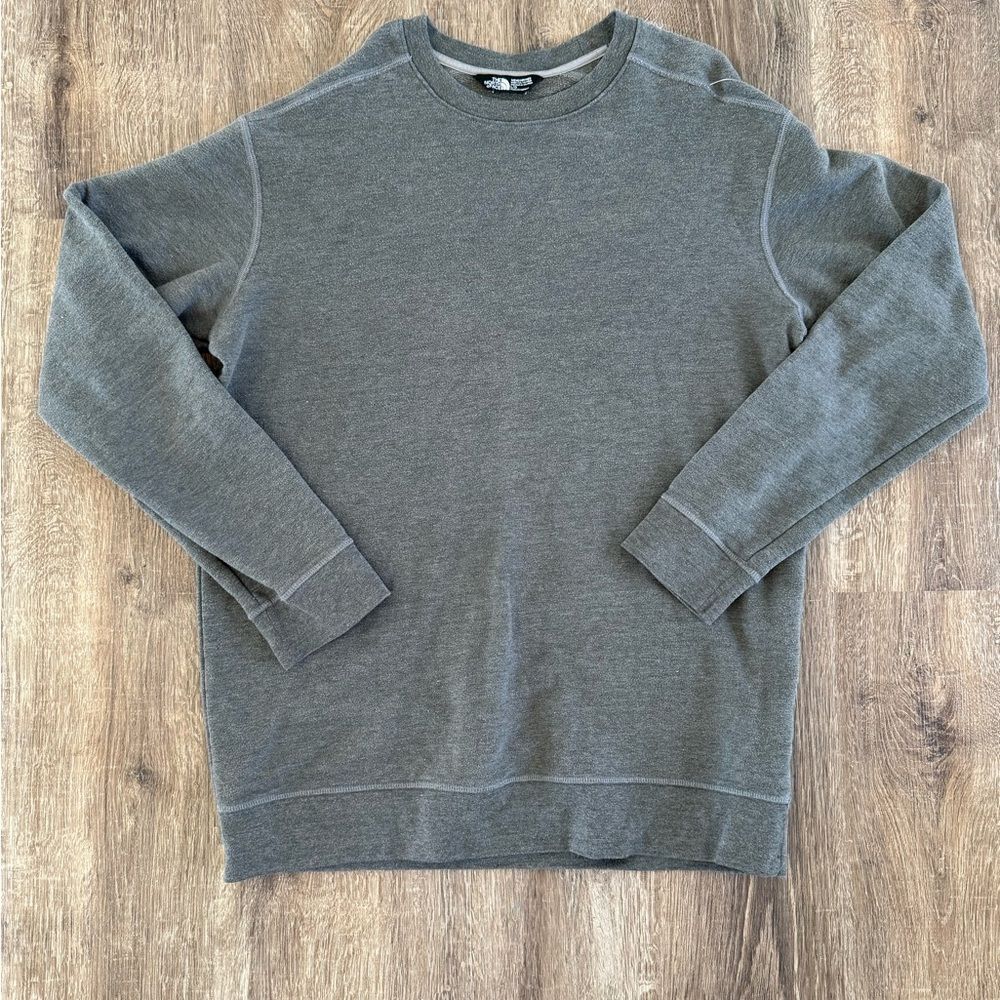 Grey Northface Crewneck Pullover